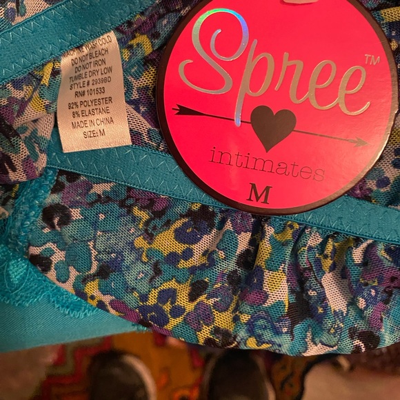 Spree babydoll nightie & thong panty size M NWT. - Picture 7 of 7